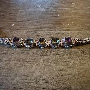 Sterling Silver Gemstone Bracelet